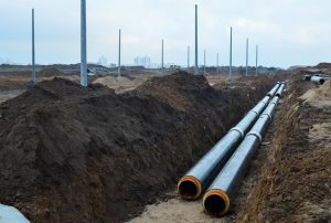 digging pipe laying underground hydrodig excavation